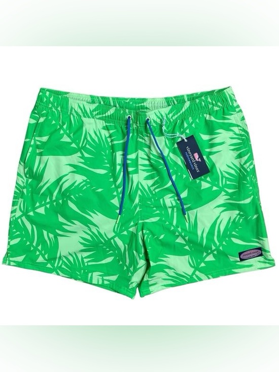 Vineyard Vines Other - ⛔️ SOLD ⛔️ Vineyard Vines ///  Men’s Printed Chappy Green Palm-Print Swim Trunks